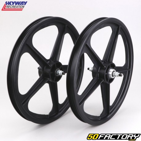 Roues vélo BMX 20" Skyway Tuff 2 noires