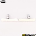 Pastiglie freno per bici BMX asimmetriche Kool-Stop bianche da 78 mm (filettate)