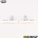 Pastiglie freno per bici BMX asimmetriche Kool-Stop bianche da 78 mm (filettate)