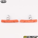 Pastilhas de freio assimétricas para bicicleta BMX Kool-Stop 78 mm Brick Red (roscadas)