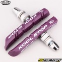 Pastilhas de freio Kool-Stop Purple 78mm Assimétricas para BMX Bike (Roscadas)