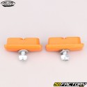 Kool-Stop 45mm BMX Bike Brake Pads Continental Skyway oranges (with threads)