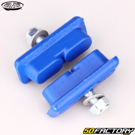 Pastilhas de freio para bicicleta BMX Kool-Stop 45mm Continental Skycaminho azul (com fios)