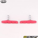 Kool-Stop Thinline Red 72mm Asymmetric Cantilever Bicycle Brake Pads (Threadless)