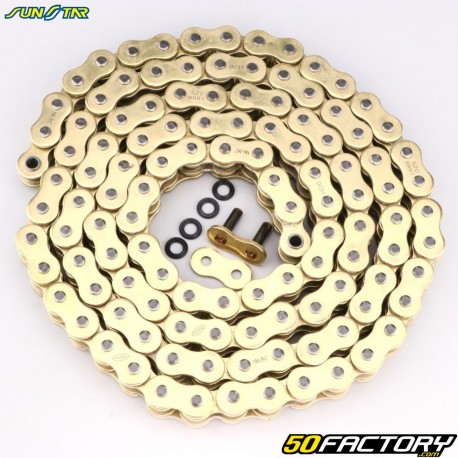 520 reinforced chain (o-rings) 106 links Sunstar RRR1 gold