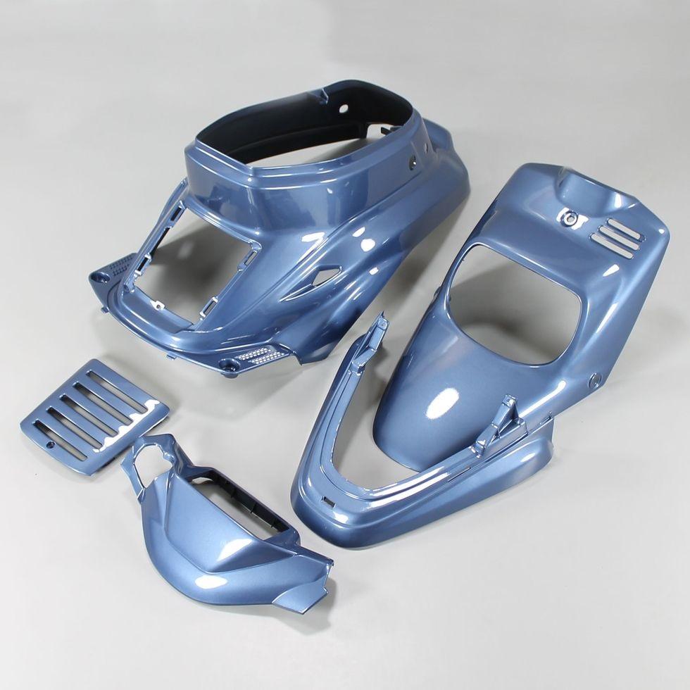 Kit carénages Mbk Booster, Yamaha Bws (avant 2004) bleu métallisé